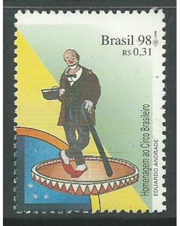 C2086 O CIRCO BRASILEIRO PALHAÇO DE PÉ 98 - 10.241a Mint